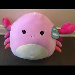 16” squishmallow crab plus NWT